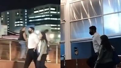 Siddhant Chaturvedi and Navya Naveli Nanda were spotted walking towards a multiplex in the city. Siddhant Chaturvedi and Navya Naveli Nanda were spotted walking towards a multiplex in the city.
