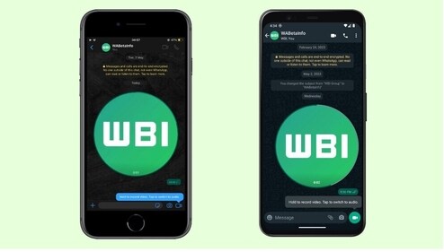 WhatsApp's new 'shot video' feature (Image courtesy: WABetaInfo) WhatsApp's new 'shot video' feature (Image courtesy: WABetaInfo)