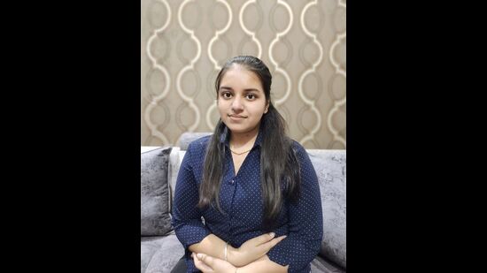 18-year-old Pranjal scored 715 marks in the medical entrance exam. (HT Correspondent)