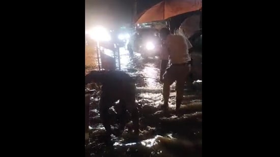 Bengaluru became infamous for the flooding it experienced last monsoon season, and this time is no different. (@DCPSouthTrBCP/Twitter)