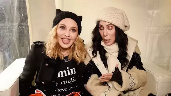 Madonna (left) and Cher.