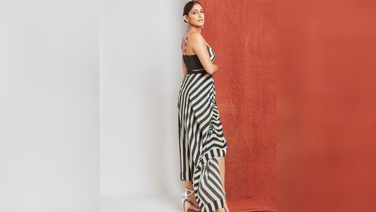 Kubra Sait's set is worth <span class='webrupee'>₹</span>29,800, as per the official website of the clothing line.&nbsp;(Instagram/@kubbrasait)