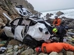 The wife of Dharmesh Patel, a California radiologist, accused of trying to kill his family when he drove his Tesla off a cliff along the Northern California coast, told rescuers her husband was depressed and needed a psychological evaluation, according to a newly unsealed search warrant affidavit. 