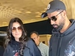 Katrina Kaif and Vicky Kaushal were spotted together at the airport. (Pics Yogen Shah) Katrina Kaif and Vicky Kaushal were spotted together at the airport. (Pics Yogen Shah)