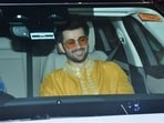 Karan Deol was seen arriving for his mehendi ceremony at the Deol residence on Thursday.