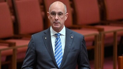Liberal senator David Van makes a statement in the senate chamber at Australia's Parliament House in Canberra, Thursday, June 15, 2023. Australia's main opposition party expelled a senator after a female senator accused him of sexual assault in the latest evidence of a toxic culture in Parliament House that is hostile to women. (Mick Tsikas/AAP Image via AP) (AP) Liberal senator David Van makes a statement in the senate chamber at Australia's Parliament House in Canberra, Thursday, June 15, 2023. Australia's main opposition party expelled a senator after a female senator accused him of sexual assault in the latest evidence of a toxic culture in Parliament House that is hostile to women. (Mick Tsikas/AAP Image via AP) (AP)