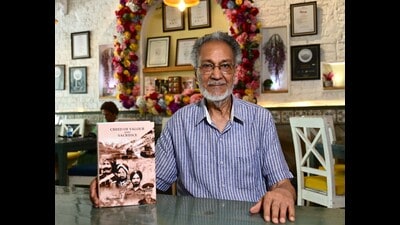 Author Col Ranbir Singh, VrC (retd), with his book ‘Creed of Valour and Sacrifice’ at Sector 7, Chandigarh, on Thursday. (Keshav Singh/HT) Author Col Ranbir Singh, VrC (retd), with his book ‘Creed of Valour and Sacrifice’ at Sector 7, Chandigarh, on Thursday. (Keshav Singh/HT)