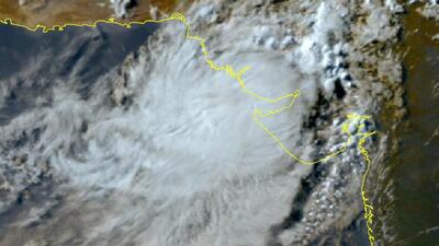 Cyclone Biparjoy (Twitter/@DeshGujarat) Cyclone Biparjoy (Twitter/@DeshGujarat)