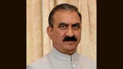 HImachal CM Sukhvinder Singh Sukhu launched the ‘Celebrities associated with Shimla’ map prepared by Trilok Suryavanshi here yesterday evening. Suryavanshi is a former assistant director of the department of language, art and culture. (HT File Photo)