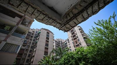 In January, LG VK Saxena asked DDA to dismantle the complex after an IIT-D report deemed it unfit for habitation. (Sanchit Khanna/HT Photo) In January, LG VK Saxena asked DDA to dismantle the complex after an IIT-D report deemed it unfit for habitation. (Sanchit Khanna/HT Photo)