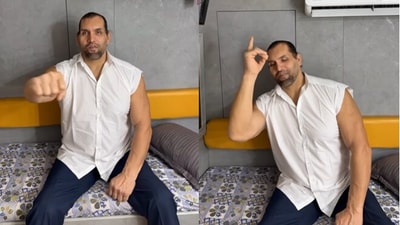 The Great Khali vibes to Obsessed. (Instagram/@The Great Khali)