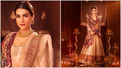 Kriti Sanon is currently awaiting the release of her upcoming film Adipurush. Also starring Prabhas, Saif Ali Khan, Sunny Singh and Devdatta Nage in pivotal roles, the film is slated to be released in the theaters on June 16. Kriti plays the role of Sita in the film. The actor is currently busy with the promotions of the film in full swing. A day back, Kriti shared a string of pictures of her promotion look. (Instagram/@kritisanon) Kriti Sanon is currently awaiting the release of her upcoming film Adipurush. Also starring Prabhas, Saif Ali Khan, Sunny Singh and Devdatta Nage in pivotal roles, the film is slated to be released in the theaters on June 16. Kriti plays the role of Sita in the film. The actor is currently busy with the promotions of the film in full swing. A day back, Kriti shared a string of pictures of her promotion look. (Instagram/@kritisanon)