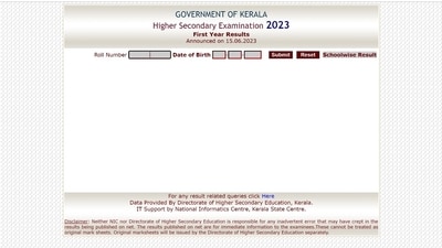 Kerala Plus One Result 2023: DHSE first year results out, direct link Kerala Plus One Result 2023: DHSE first year results out, direct link