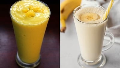 Milk should be combined only with purely sweet and ripe fruits (Pinterest, Freepik) Milk should be combined only with purely sweet and ripe fruits (Pinterest, Freepik)