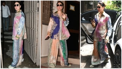 Kareena Kapoor wears a cool and comfy co-ord set for an outing. (HT Photo/Varinder Chawla) Kareena Kapoor wears a cool and comfy co-ord set for an outing. (HT Photo/Varinder Chawla)