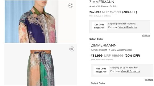 kareena's shirt and mtaching pants both are from the brand Zimmermann (https://luxe.ajio.com/) kareena's shirt and mtaching pants both are from the brand Zimmermann (https://luxe.ajio.com/)