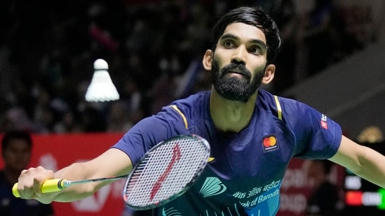 India's Kidambi Srikanth in action at the Indonesia Open (AP)