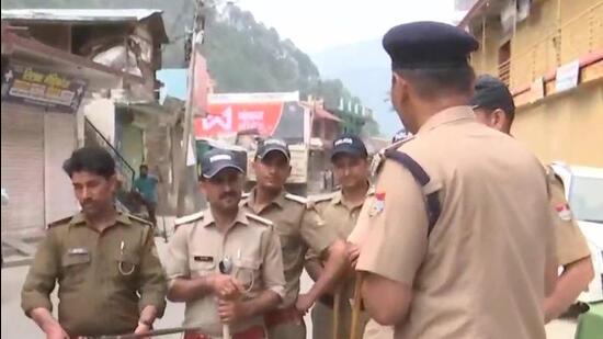 The gathering of over four people has been barred in Purola. (ANI)