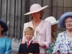Princess Diana and Prince Harry are pictured on the balcony of Buckingham Palace during the Trooping the Colour celebrations in June 1989. Princess Diana and Prince Harry are pictured on the balcony of Buckingham Palace during the Trooping the Colour celebrations in June 1989.