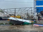 Trees and electricity poles were uprooted, while seawater entered villages located in low-lying areas.&nbsp;&nbsp;(PTI)