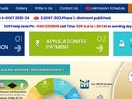 TS DOST 2023 Live: Phase 1 seat allotment result released at dost.cgg.gov.in