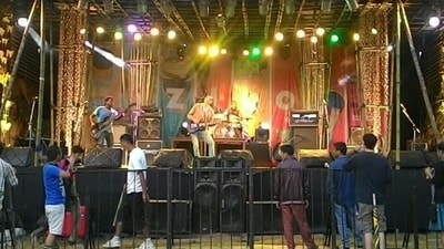 Several renowned national and international artists like Lee Ranaldo, Steve Shelley, Louw Majaw, Sha'air n Func, Indus Creed, Peter Cat Recording Co, Menwhopause, Guru Rewben Mashangva, and Barmer Boys have been a part of the lineup. (Instagram/@zirofestival) Several renowned national and international artists like Lee Ranaldo, Steve Shelley, Louw Majaw, Sha'air n Func, Indus Creed, Peter Cat Recording Co, Menwhopause, Guru Rewben Mashangva, and Barmer Boys have been a part of the lineup. (Instagram/@zirofestival)