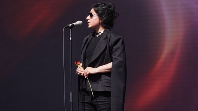 Arooj Aftab performs 'Mohabbat' at the Wide Awake Music Festival in London's Brockwell Park on May 27, 2023. (Photo by Paroma Mukherjee) Arooj Aftab performs 'Mohabbat' at the Wide Awake Music Festival in London's Brockwell Park on May 27, 2023. (Photo by Paroma Mukherjee)