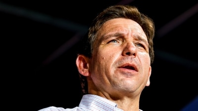 Republican presidential candidate Florida Gov. Ron DeSantis speaks at an event held by the Never Back Down PAC in Tulsa. (AP) Republican presidential candidate Florida Gov. Ron DeSantis speaks at an event held by the Never Back Down PAC in Tulsa. (AP)