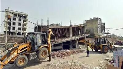 Greater Mohali Area Development Authority (GMADA) carried out a demolition drive in Sundra and Morthikri village in Dera Bassi. (HT Files)