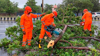 A relief and rescue operation is underway with multiple teams of the National Disaster Response Force (NDRF) and the State Disaster Response Force (SDRF) deployed in the affected districts, officials said. (PTI) A relief and rescue operation is underway with multiple teams of the National Disaster Response Force (NDRF) and the State Disaster Response Force (SDRF) deployed in the affected districts, officials said. (PTI)