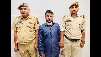 Photo of Bharov Singh, who livestreamed murder of an elderly relative on Facebook in Doda on Friday. (HT Photo) Photo of Bharov Singh, who livestreamed murder of an elderly relative on Facebook in Doda on Friday. (HT Photo)