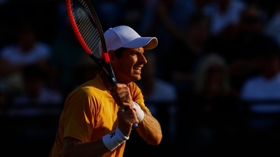 Britain's Andy Murray during his second round match against France's Hugo Grenier (REUTERS)