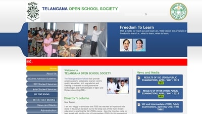 TOSS open school SSC and Inter result out at telanganaopenschool.org