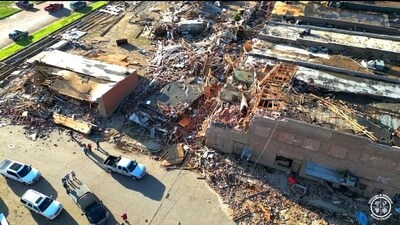 A Lethal tornado caused a catastrophe in Perryton, Texas. (Chicago & Midwest Storm Chasers screenshot/Twitter) A Lethal tornado caused a catastrophe in Perryton, Texas. (Chicago & Midwest Storm Chasers screenshot/Twitter)