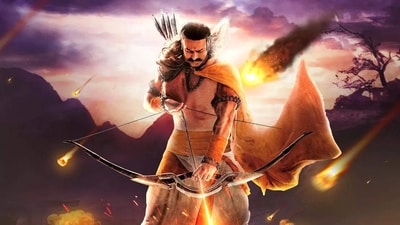 Adipurush review: Prabhas plays Raghav in the film. Adipurush review: Prabhas plays Raghav in the film.