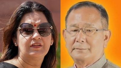 Shiv Sena (UBT) MP Priyanka Chaturvedi and Union minister RK Ranjan Singh Shiv Sena (UBT) MP Priyanka Chaturvedi and Union minister RK Ranjan Singh