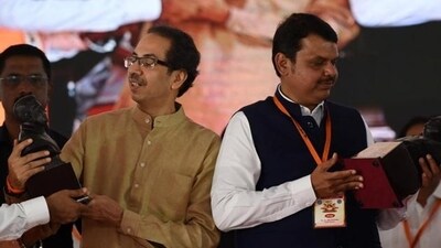 While Thackeray's Shiv Sena (UBT) is a partner in the opposition bloc Maha Vikas Aghadi, former ally BJP has accused him of veering away from Hindutva ideology. (File) While Thackeray's Shiv Sena (UBT) is a partner in the opposition bloc Maha Vikas Aghadi, former ally BJP has accused him of veering away from Hindutva ideology. (File)