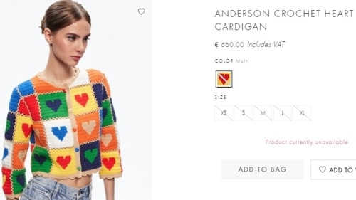 The price of the crochet cardigan Alia Bhatt wore to the airport. (aliceandolivia.com) The price of the crochet cardigan Alia Bhatt wore to the airport. (aliceandolivia.com)