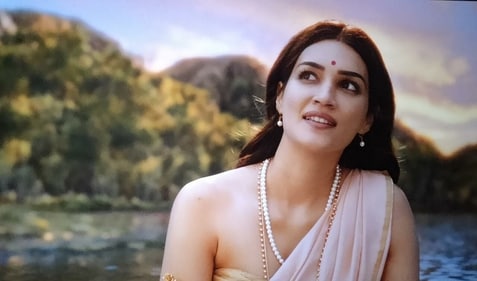 Kriti Sanon plays Janaki in the film. Kriti Sanon plays Janaki in the film.