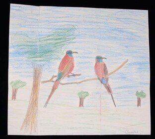 Another drawing made by young Charles, part of the collection. Another drawing made by young Charles, part of the collection.