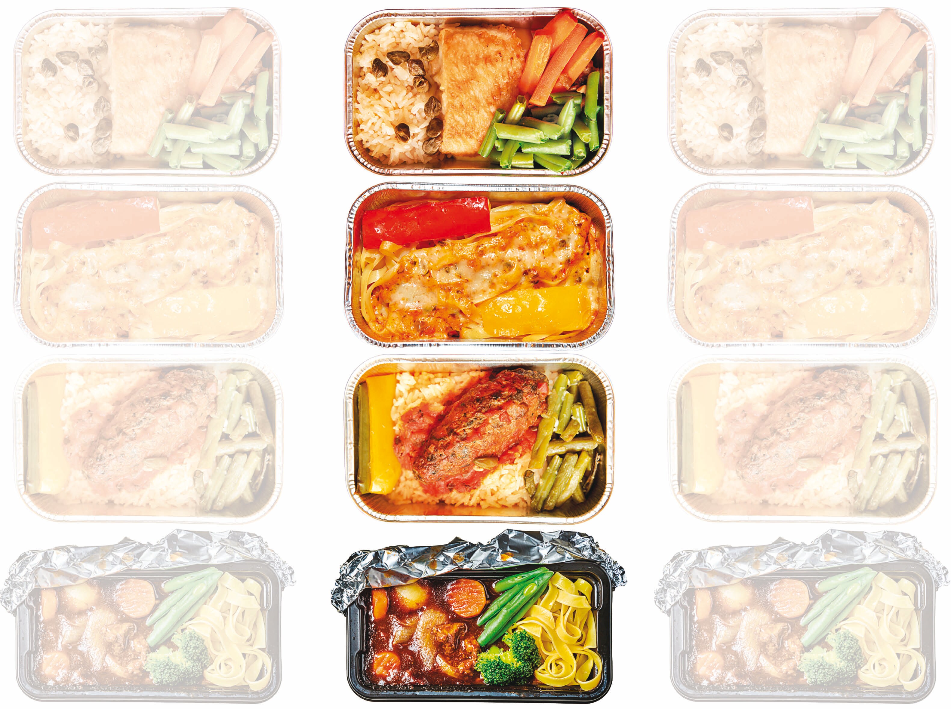 Most airlines insist on serving dishes that dry out easily upon reheating, like omelettes or chicken sandwiches, instead of gravies. (Shutterstock) Most airlines insist on serving dishes that dry out easily upon reheating, like omelettes or chicken sandwiches, instead of gravies. (Shutterstock)