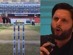 Shahid Afridi questioned the logic behind PCB's denial to play at the Narendra Modi Stadium. Shahid Afridi questioned the logic behind PCB's denial to play at the Narendra Modi Stadium.