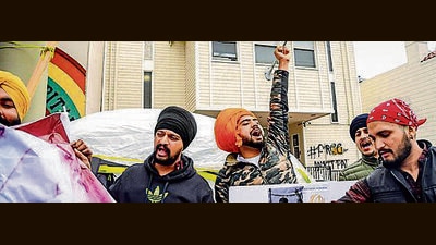 A group of pro-Khalistan protesters had attacked and damaged the Indian Consulate in San Francisco. (File Photo) A group of pro-Khalistan protesters had attacked and damaged the Indian Consulate in San Francisco. (File Photo)