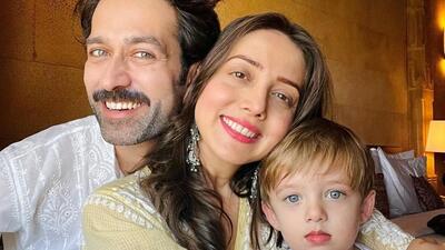 Actor Nakuul Mehta with wife Janki and son Sufi, who is two. Actor Nakuul Mehta with wife Janki and son Sufi, who is two.