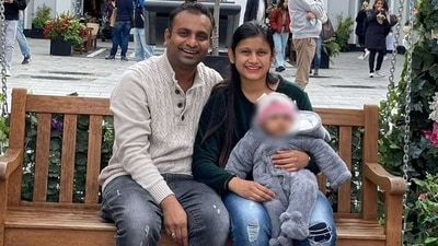 Dhara and Bhavesh Shah with Ariah. Dhara and Bhavesh Shah with Ariah.