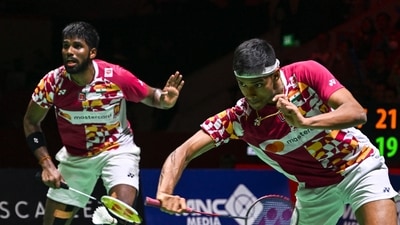 Once they conceded the lead, Satwik and Chirag were forced to play a catch-up game. (AFP) Once they conceded the lead, Satwik and Chirag were forced to play a catch-up game. (AFP)