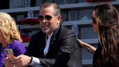 Hunter Biden, son of President Joe Biden, talks with his sister Ashley Biden as they attend his daughter Maisy Biden's commencement ceremony at the University of Pennsylvania in Philadelphia, Monday, May 15, 2023. (AP Photo/Patrick Semansky) (AP) Hunter Biden, son of President Joe Biden, talks with his sister Ashley Biden as they attend his daughter Maisy Biden's commencement ceremony at the University of Pennsylvania in Philadelphia, Monday, May 15, 2023. (AP Photo/Patrick Semansky) (AP)