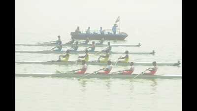 Khelo India Universoty Games at Ramgarh Lake. (HT File)