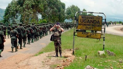 Uganda has in the past sent troops into the DRC to help fight the ADF rebel group linked to ISIL (AP) Uganda has in the past sent troops into the DRC to help fight the ADF rebel group linked to ISIL (AP)