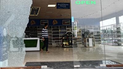 The liquor outlet at Panchgaon crossing in Manesar where the shooting took place on Friday night. (Parveen Kumar/ HT) The liquor outlet at Panchgaon crossing in Manesar where the shooting took place on Friday night. (Parveen Kumar/ HT)